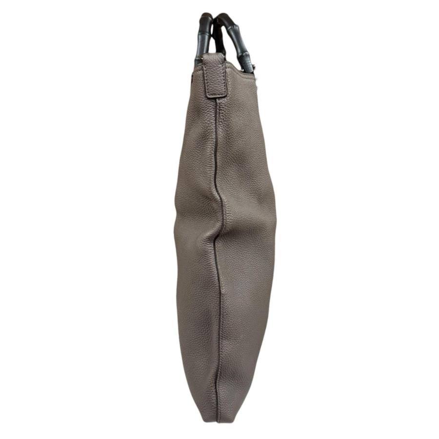 GUCCI（グッチ） バンブー ショルダーバッグ レザー 358217 グレー