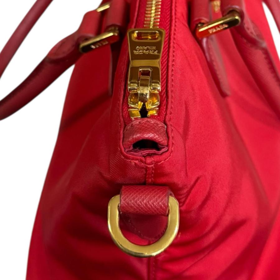 PRADA（プラダ） ショルダーバッグ ナイロン 1BA275 レッド レディース