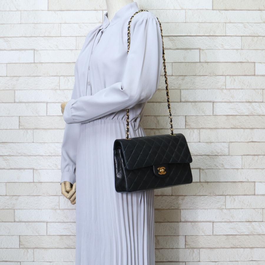 CHANEL（シャネル） チェーン マトラッセ ショルダーバッグ ラムスキン