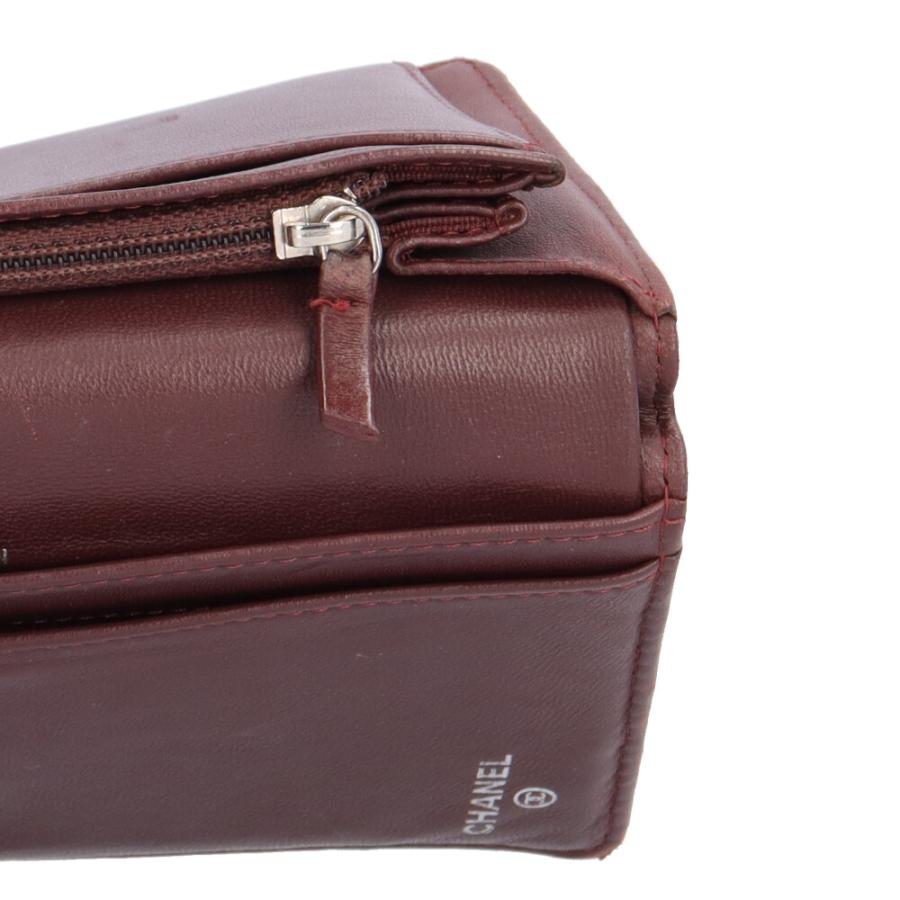 シャネル タイムレスクラシック ロング フラップ ウォレット マトラッセ 長財布 ラムスキン A31509 レディース CHANEL 中古の画像