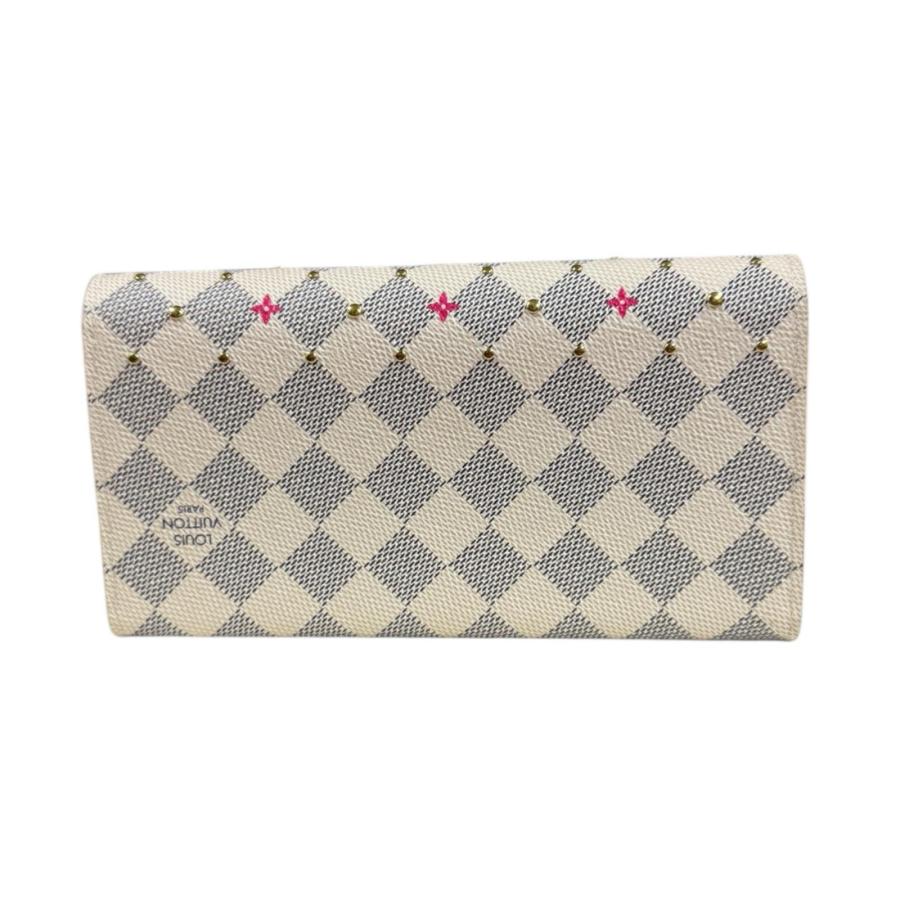 ルイヴィトン ポルトフォイユ・サラ ダミエアズール スタッズ 長財布 ダミエアズールキャンバス M45296 レディース LOUIS VUITTON  中古 R&Kリサイクルキング LOUIS VUITTON（ルイ・ヴィトン） ポルトフォイユ・サラ ダミエ