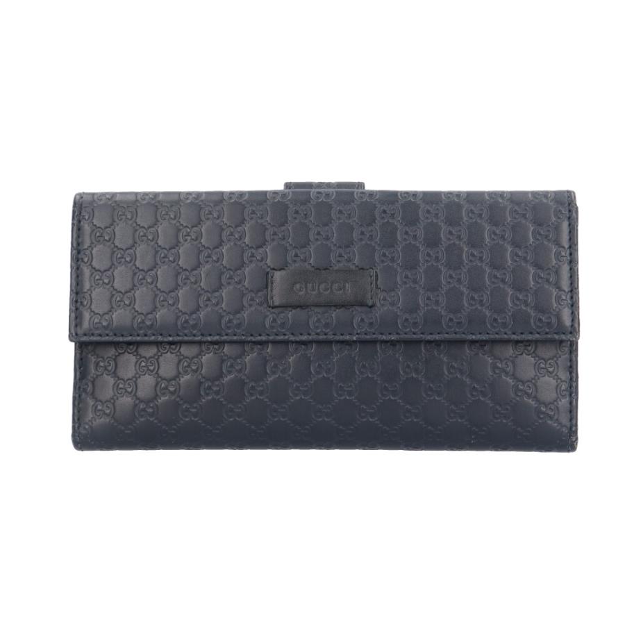GUCCI（グッチ） マイクログッチシマ 長財布 レザー 449393 ユニ