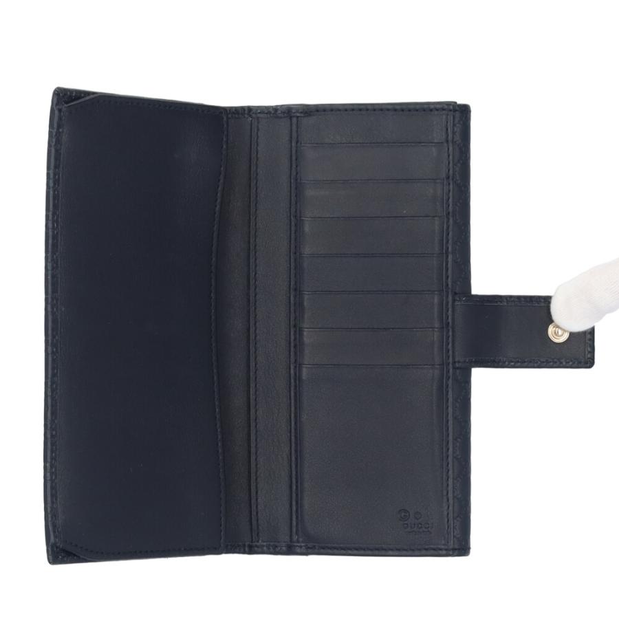 グッチ マイクログッチシマ 長財布 レザー 449393 ユニセックス GUCCI  中古 GUCCI（グッチ） マイクログッチシマ 長財布 レザー 449393 ユニ