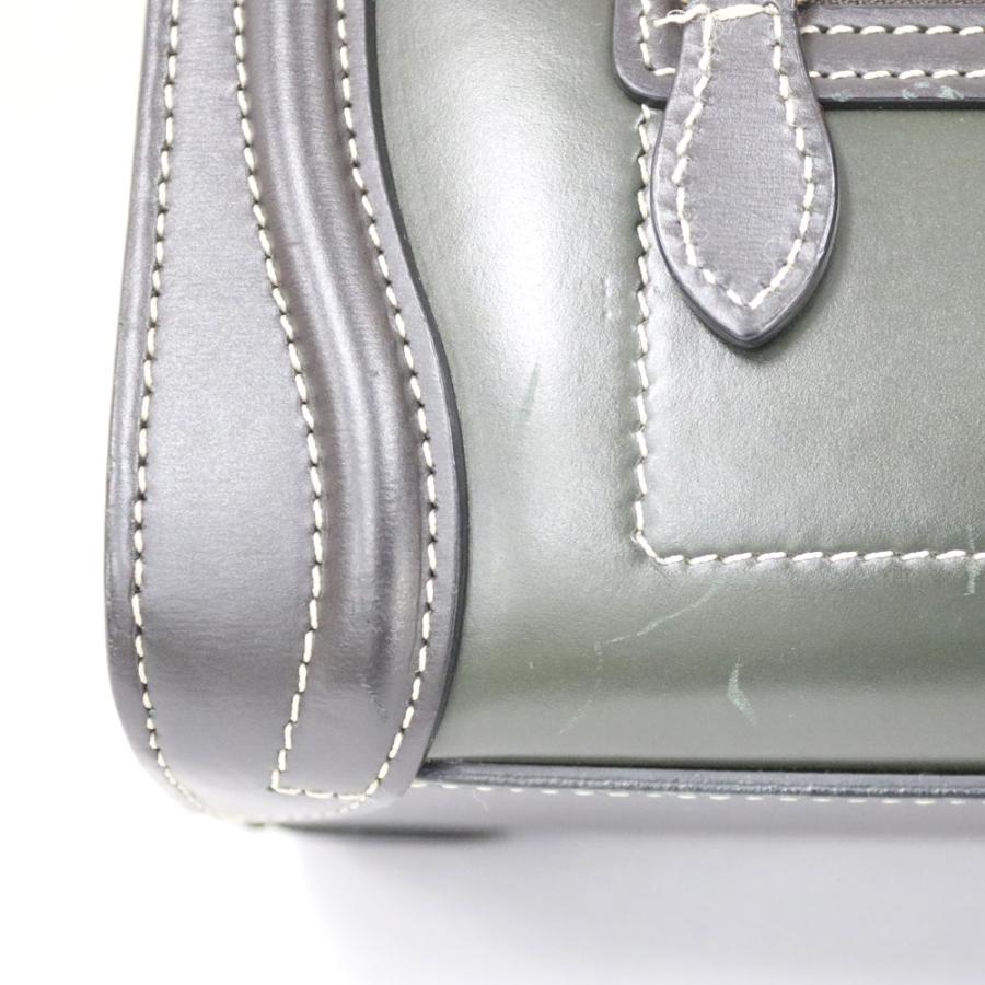 セリーヌ CELINE ラゲージ　ナノ ショルダーバッグ レザー マルチ レディース 中古 CELINE（セリーヌ） ラゲージ ナノ ショルダーバッグ レザー マルチ