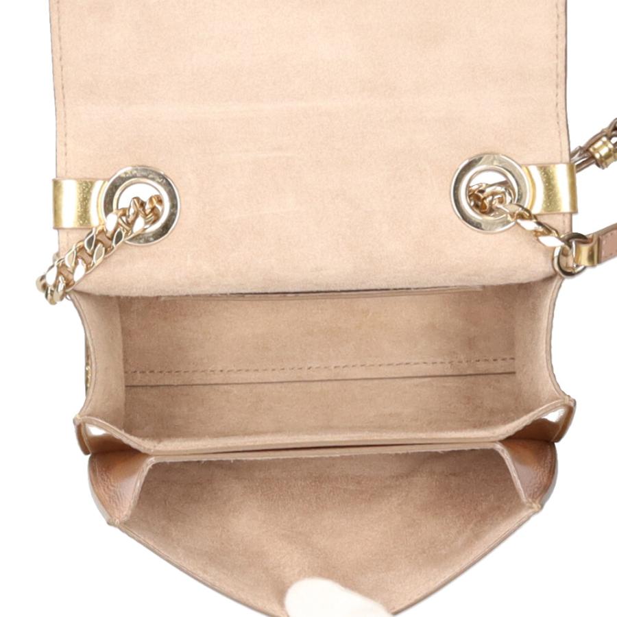 ジミーチュウ ソフトミニ レベル ショルダーバッグ レザー ゴールド