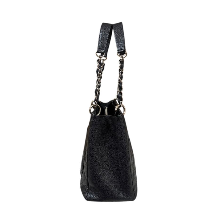 シャネル GSTトート マトラッセ ショルダーバッグ キャビアスキン A50995 ブラック レディース CHANEL  中古 R&Kリサイクルキング CHANEL（シャネル） GSTトート マトラッセ ショルダーバッグ キャビア
