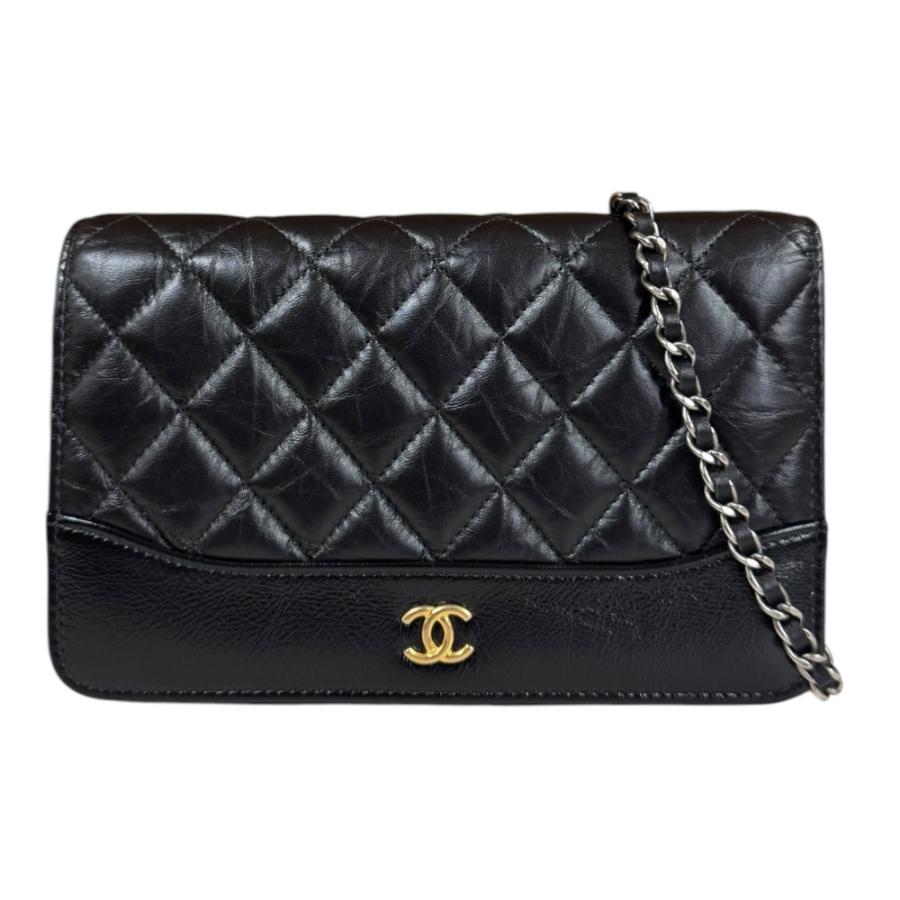 シャネル ガブリエル ドゥ シャネル ウォレットチェーン ラムスキン A84389 レディース CHANEL  中古 CHANEL（シャネル） ガブリエル ドゥ ウォレットチェーン ラムスキン