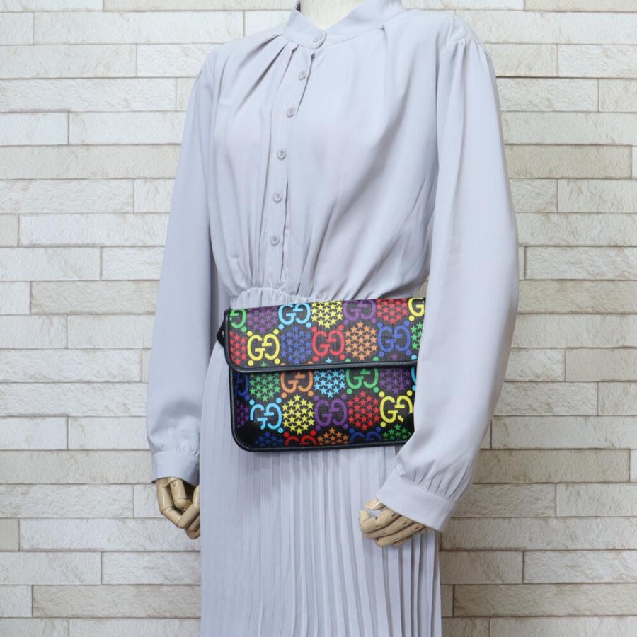 GUCCI（グッチ） GGサイケデリック ウエストバッグ レザー 598113