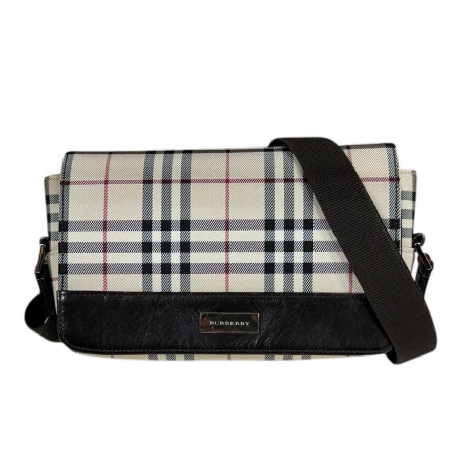 BURBERRY（バーバリー） ノバチェック ショルダーバッグ キャンバス 