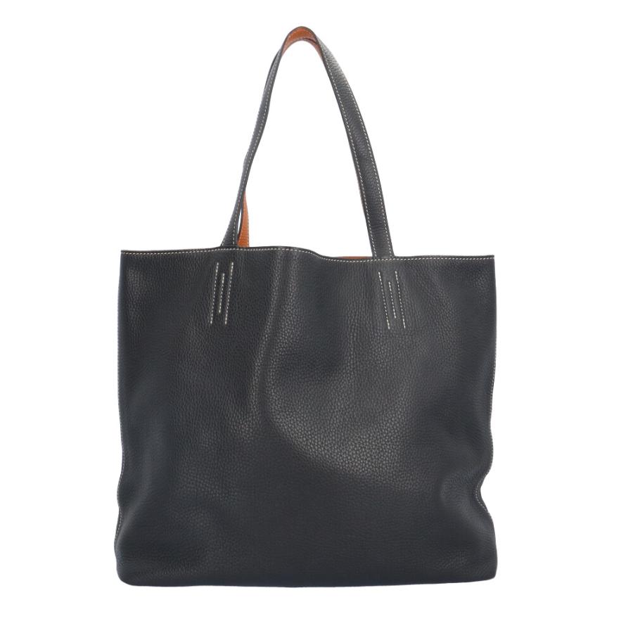 エルメス ドゥブルセンス45 トートバッグ トリヨンクレマンス ネイビー  