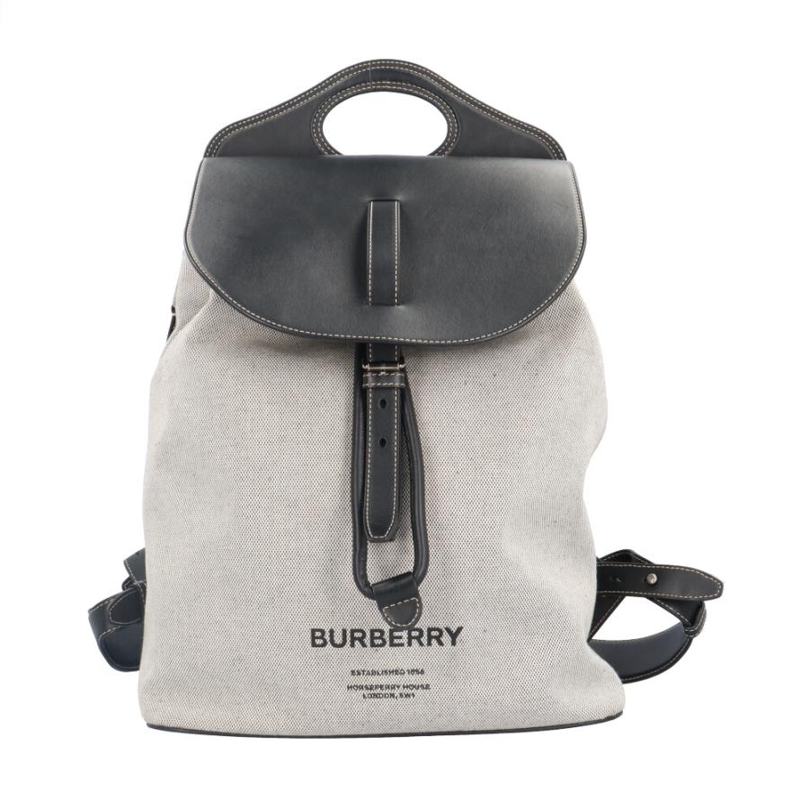 バーバリー ホースフェリープリント ポケットバックパック リュック・デイパック キャンバス 8041665 メンズ BURBERRY  中古 BURBERRY（バーバリー） ホースフェリープリント ポケットバックパック