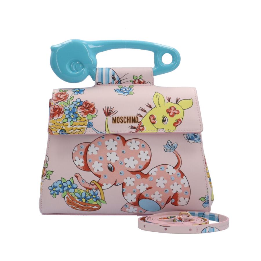 MOSCHINO（モスキーノ） キャリコアニマル ショルダーバッグ レザー