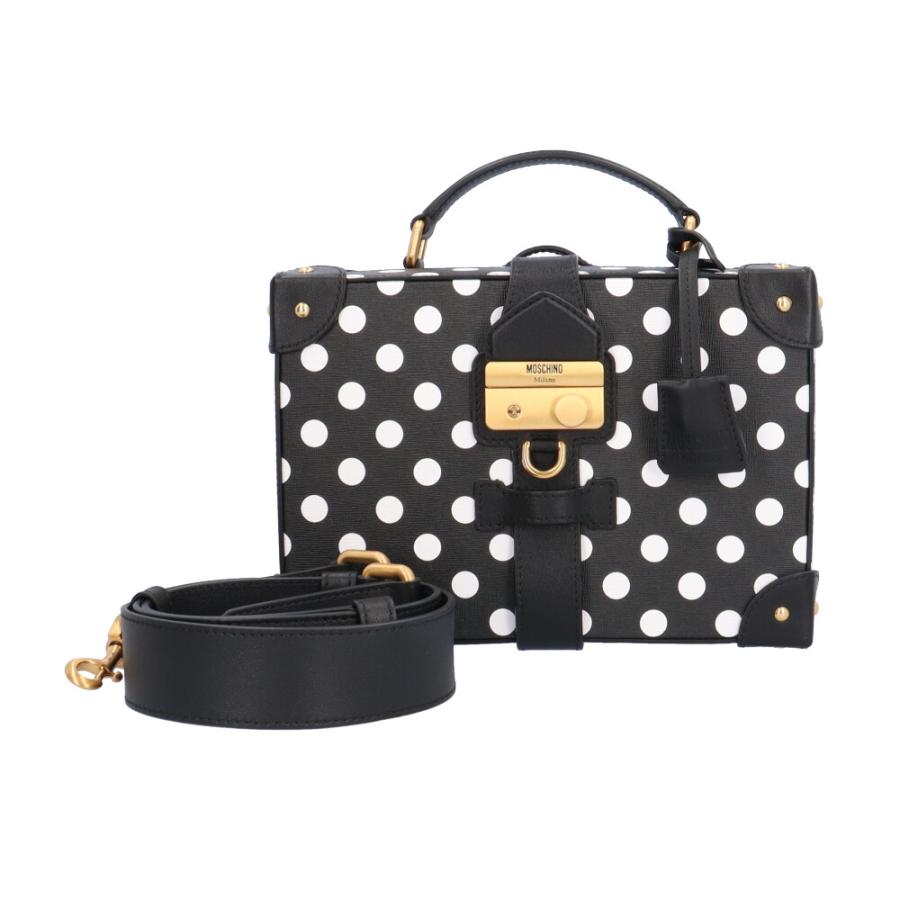 MOSCHINO（モスキーノ） トランク ショルダーバッグ レザー