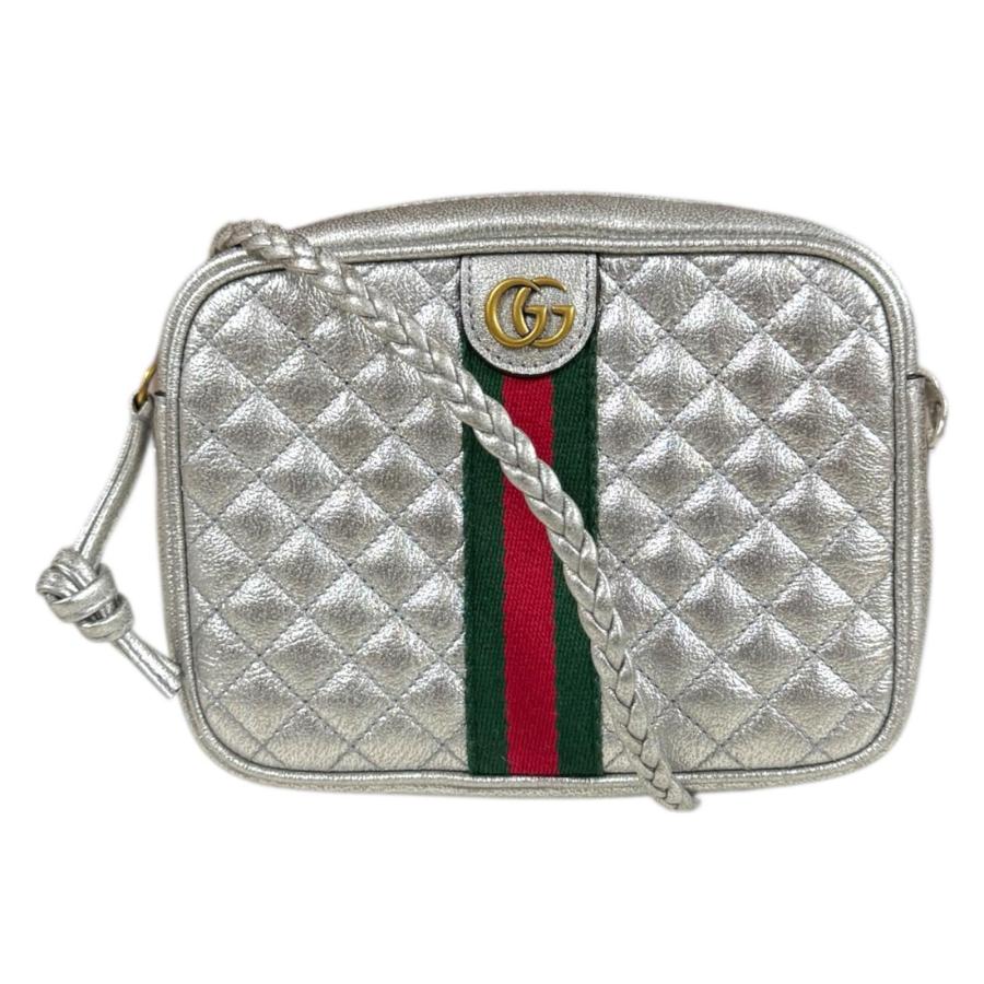 美品！GUCCI グッチキルティング ショルダー　ミニバッグ　GGマーモント☆ GUCCI】〔GGマーモント〕キルティング ミニバッグ (GUCCI/ショルダー