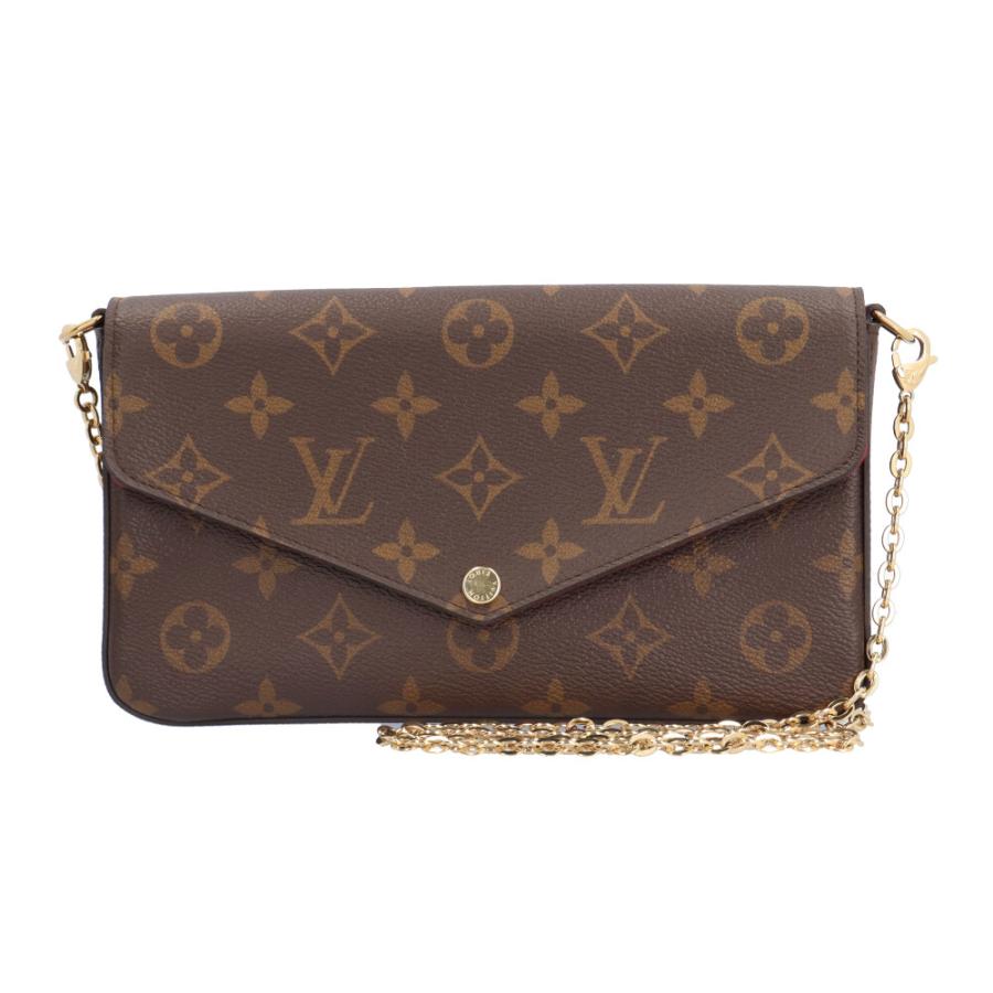 ルイ・ヴィトン LOUIS VUITTON ポシェット フェリシー ショルダーバッグ バッグ PVCコーティングキャンバス レザー モノグラム レディース ブラウン系 M61276 【中古】 LOUIS VUITTON（ルイ・ヴィトン） ポシェットフェリシー ショルダー