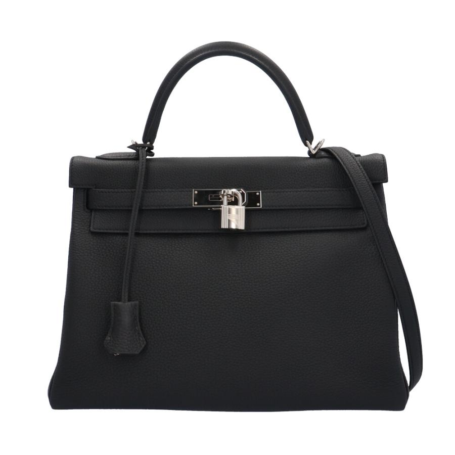HERMES（エルメス） ケリー32 ショルダーバッグ レザー ブラック