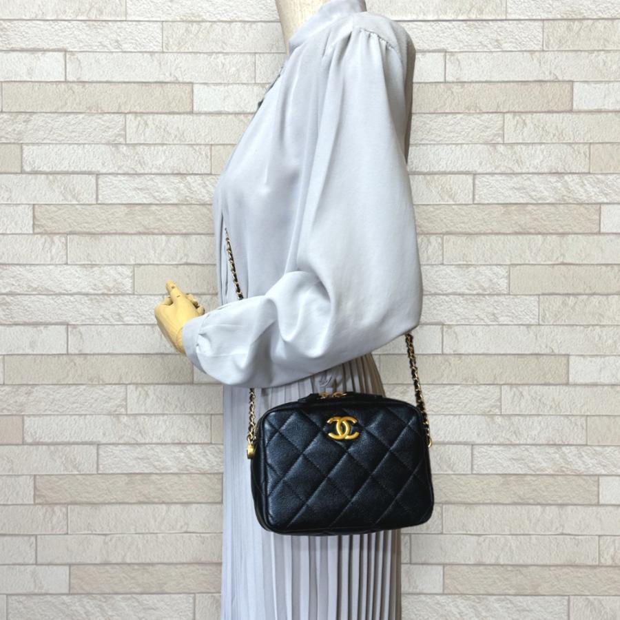 CHANELマトラッセ ショルダーバッグ ネイビーA-8041 CHANEL シャネル マトラッセ ショルダーバッグ キャビアスキン