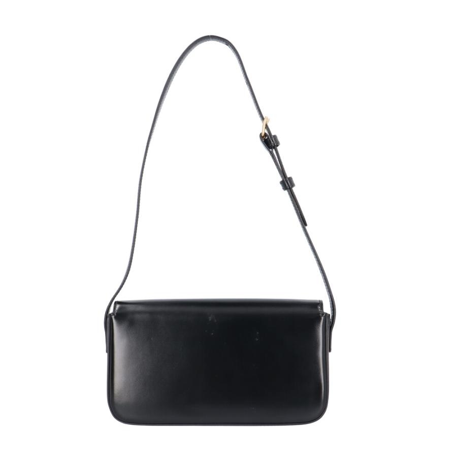 CELINE（セリーヌ） トリオンフ ショルダーバッグ レザー ブラック