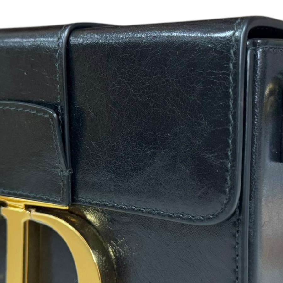 ディオール 30 モンテーニュ ショルダーバッグ レザー M9204UMPK ブラック レディース Dior  中古 Dior ディオール 30 モンテーニュ ショルダーバッグ レザー ブラック