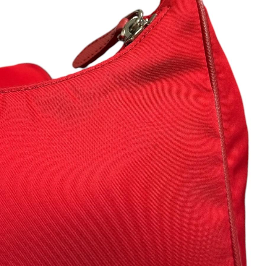 PRADA（プラダ） ショルダーバッグ ナイロン 1BH204 レッド ユニ