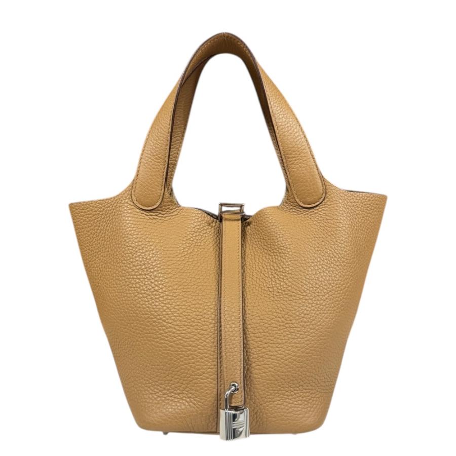 HERMES（エルメス） ピコタンロックPM ハンドバッグ トリヨン ブラウン 