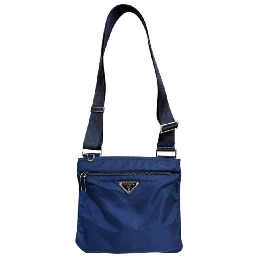 プラダ ショルダーバッグ ナイロン BT0420 ネイビー ユニセックス PRADA  中古 PRADA（プラダ） ショルダーバッグ ナイロン BT0420 ネイビー ユニ