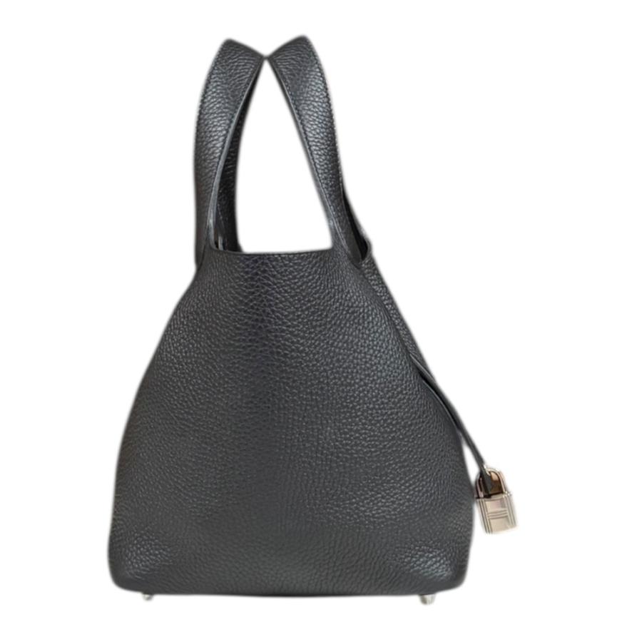 HERMES（エルメス） ピコタンロックPM ハンドバッグ トゴ ブラック