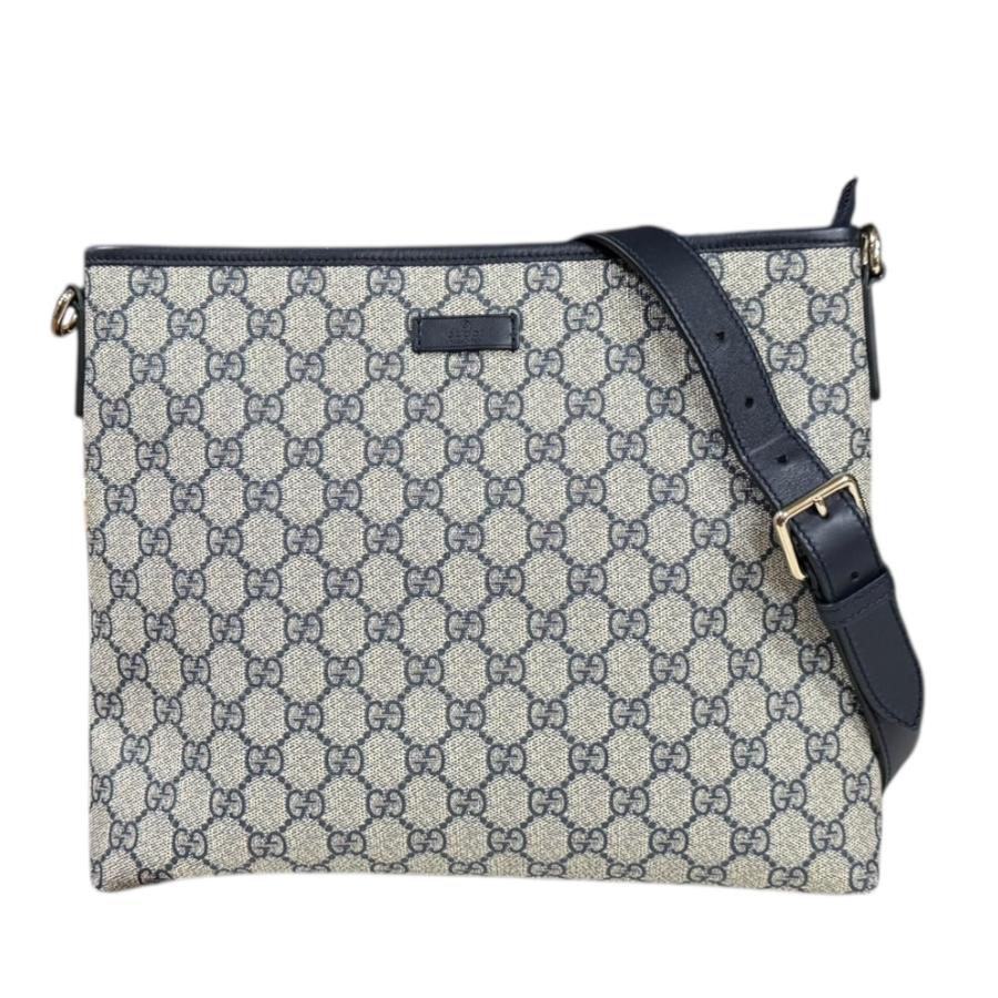 グッチ GUCCI バッグ レディース ブランド ショルダーバッグ GGスプリーム ネイビー ベージュ 388924 斜め掛け クロスボディ おしゃれ 【中古】 GUCCI（グッチ） GGスプリーム ショルダーバッグ GGスプリーム