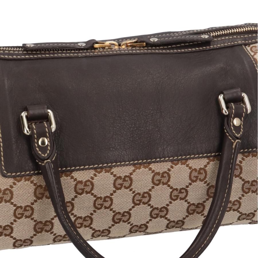 GUCCI（グッチ） ミニボストンバッグ GGキャンバス ハンドバッグ GG