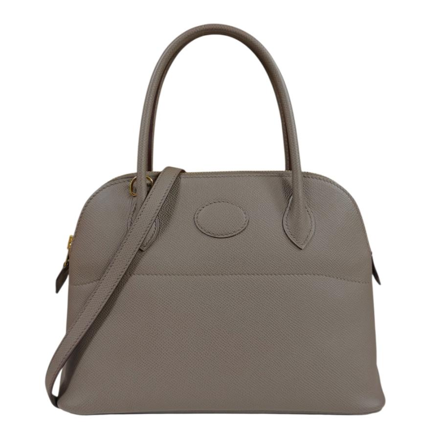 エルメス ボリード27 ショルダーバッグ ヴォーエプソン グレー レディース HERMES  中古 HERMES（エルメス） ボリード27 ショルダーバッグ ヴォーエプソン