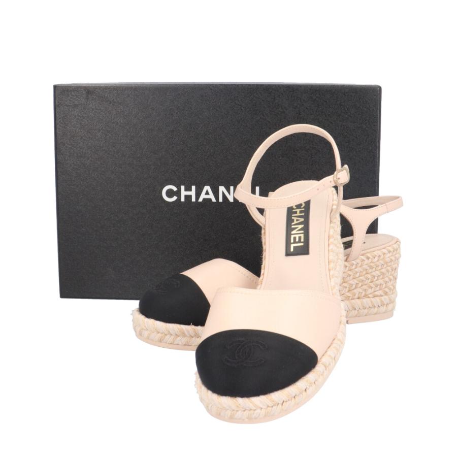 シャネル　ウェッジサンダル　36 CHANEL（シャネル） ウェッジソールサンダル ココマーク サンダル
