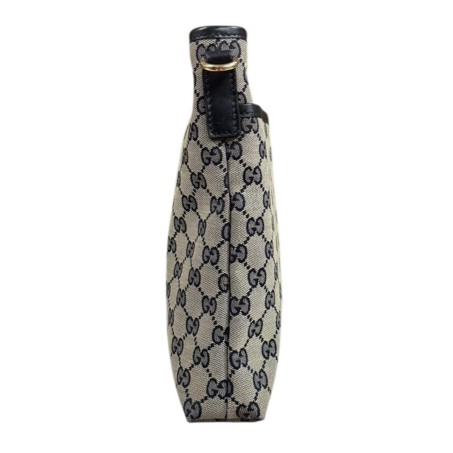 【美品】グッチ ショルダーバッグ GGキャンバス　レザー ネイビー×ブラック 楽天市場】【バッグ】GUCCI グッチ GGキャンバス ショルダー