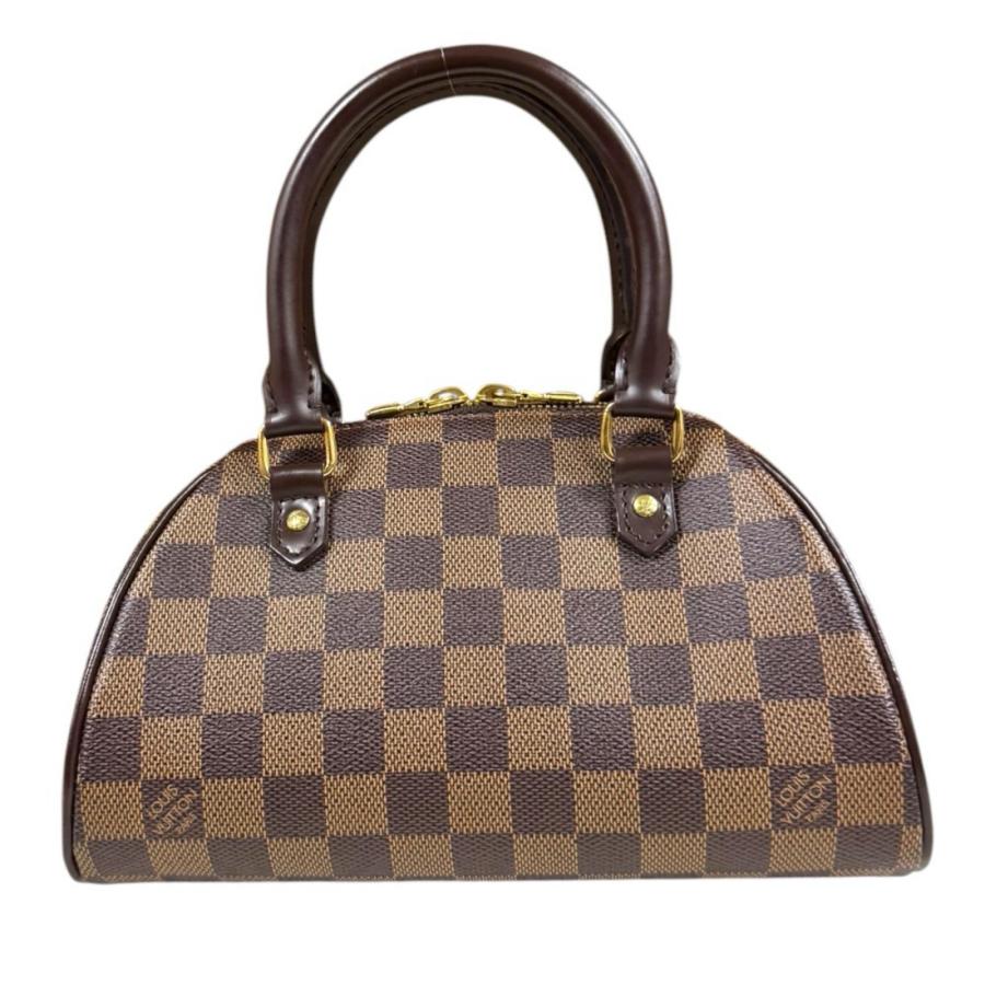(美品)LVハンドバッグ ダークブラウン　ノベルティ LOUIS VUITTON（ルイ・ヴィトン） リベラ ミニ ダミエ ハンドバッグ