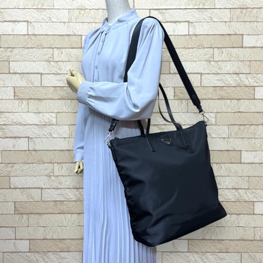 PRADA（プラダ） ショルダーバッグ ナイロン 1BG189 ブラック ユニ