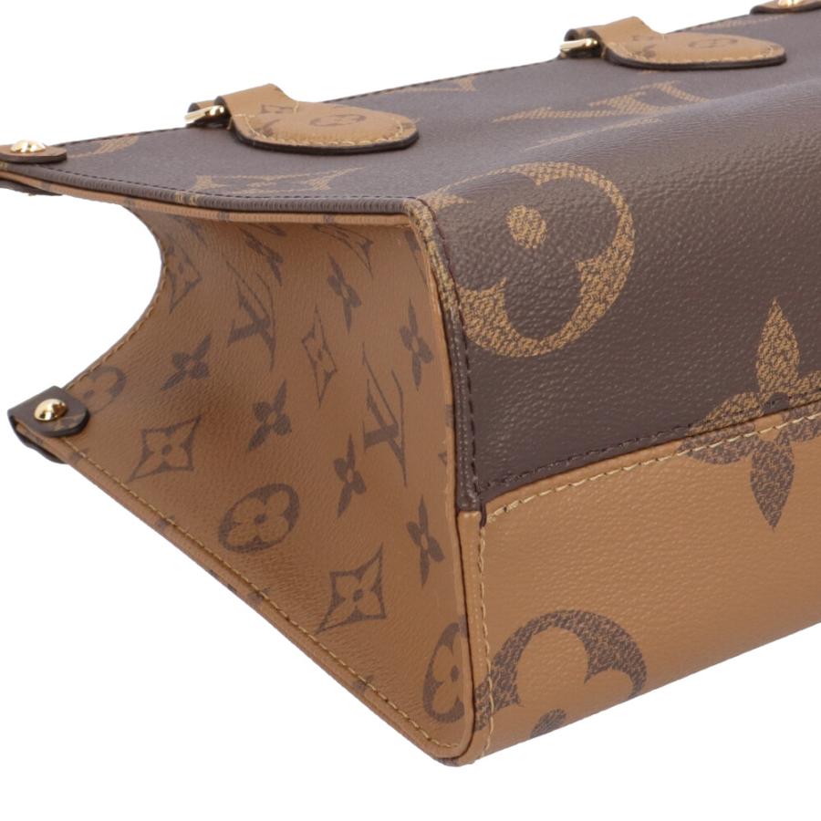 本物 ルイヴィトン LOUIS VUITTON LV オンザゴー GM ジャイアント モノグラム リバース ショルダーバッグ ブラウン M45320 ビトン 中古 LOUIS VUITTON（ルイ・ヴィトン） オンザゴーGM モノグラム