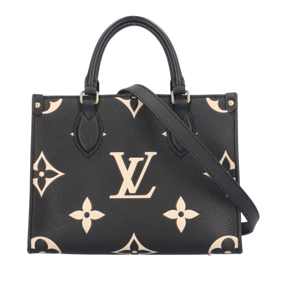 ルイヴィトン オンザゴーPM バイカラーモノグラムアンプラント ショルダーバッグ M45659 ブラック レディース LOUIS VUITTON  中古 R&Kリサイクルキング LOUIS VUITTON（ルイ・ヴィトン） オンザゴーPM バイカラーモノグラム