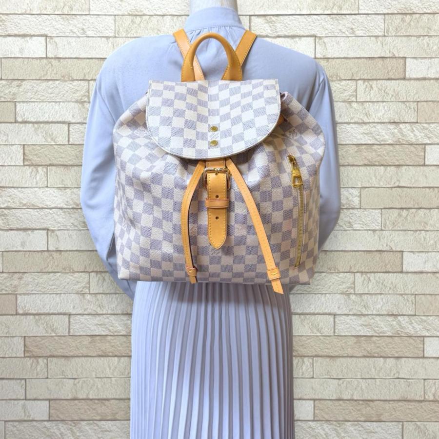 ルイヴィトン LOUIS VUITTON スペロン N41578 ダミエアズール バックパック カバン リュックサック ダミエアズールキャンバス ホワイト 楽天市場】LOUIS VUITTON ルイヴィトン N41578 ダミエアズール
