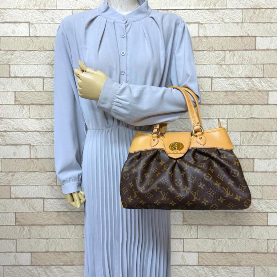 【美品】希少★ルイヴィトン ボエシPM モノグラム ハンドバッグ ブラウン ★ LOUIS VUITTON（ルイ・ヴィトン） ボエシPM モノグラム ハンドバッグ