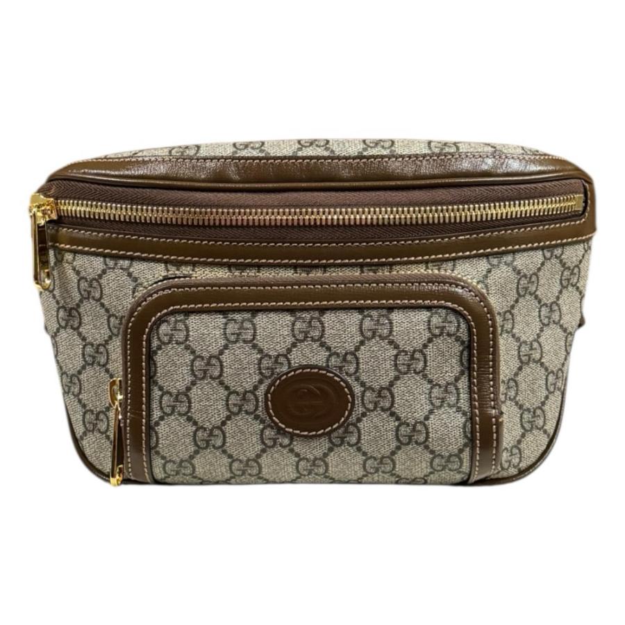 GUCCI（グッチ） GGラージベルトバッグ GGスプリーム ウエストバッグ
