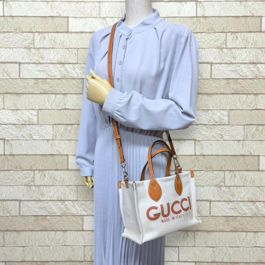 GUCCI（グッチ） 日本限定 プリント ミニ トートバッグ ショルダー