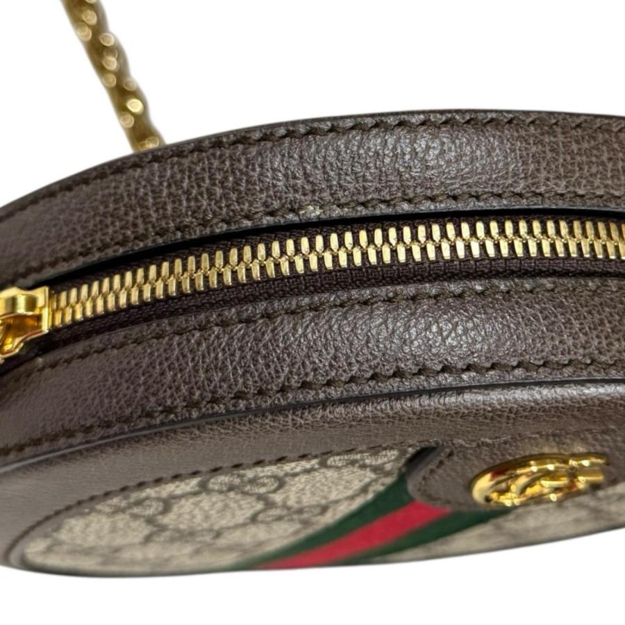 GUCCI（グッチ） GGミニラウンドショルダーバッグ オフィディア GG