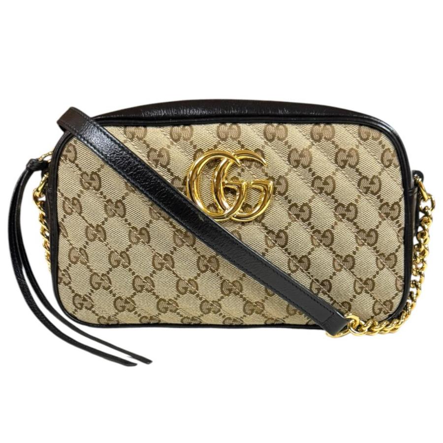 GUCCI（グッチ） GGマーモント ショルダーバッグ GGキャンバス 735357