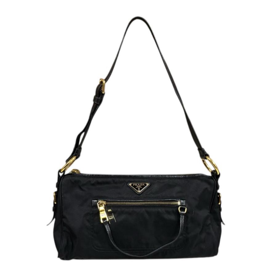 プラダ ショルダーバッグ ナイロン BR4355 ブラック レディース PRADA  中古 PRADA（プラダ） ショルダーバッグ ナイロン BR4355 ブラック
