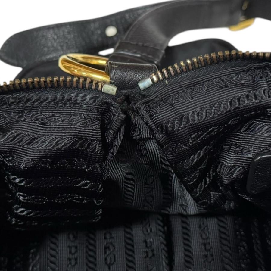 プラダ ショルダーバッグ ナイロン BR4355 ブラック レディース PRADA  中古 PRADA（プラダ） ショルダーバッグ ナイロン BR4355 ブラック