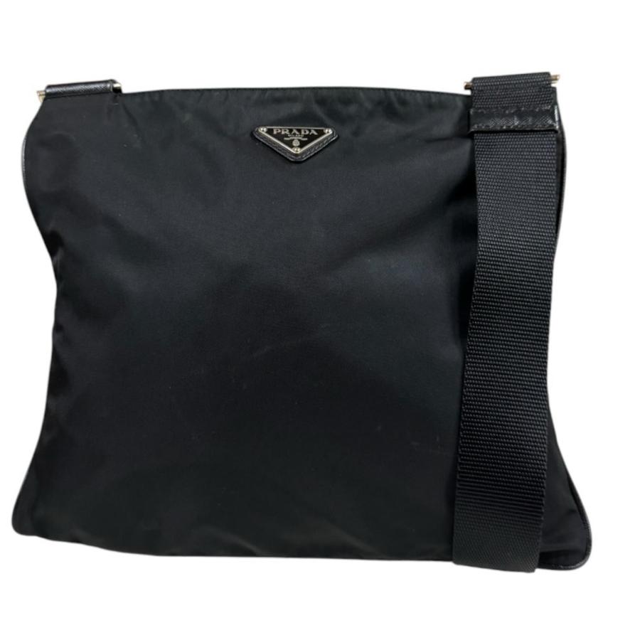 プラダ ショルダーバッグ ナイロン ブラック ユニセックス PRADA  中古 PRADA（プラダ） ショルダーバッグ ナイロン ブラック ユニセックス