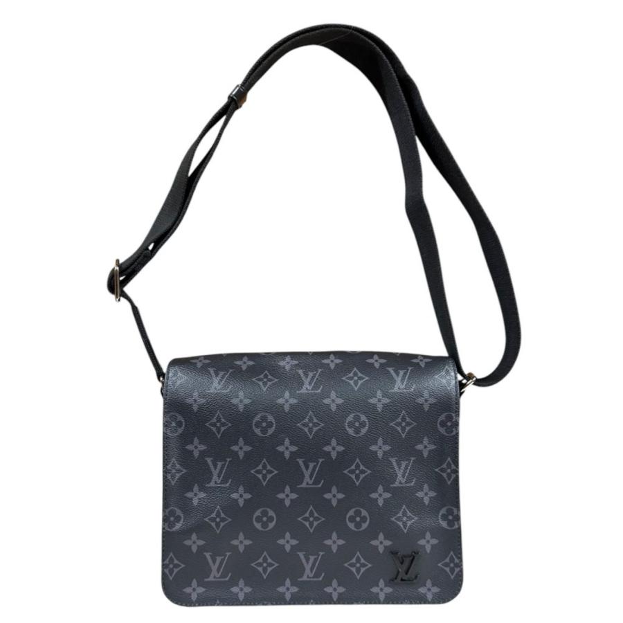 現行 ルイヴィトン ディストリクトMM モノグラム エクリプス ショルダー 黒 LOUIS VUITTON（ルイ・ヴィトン） ディストリクトPM NM モノグラム
