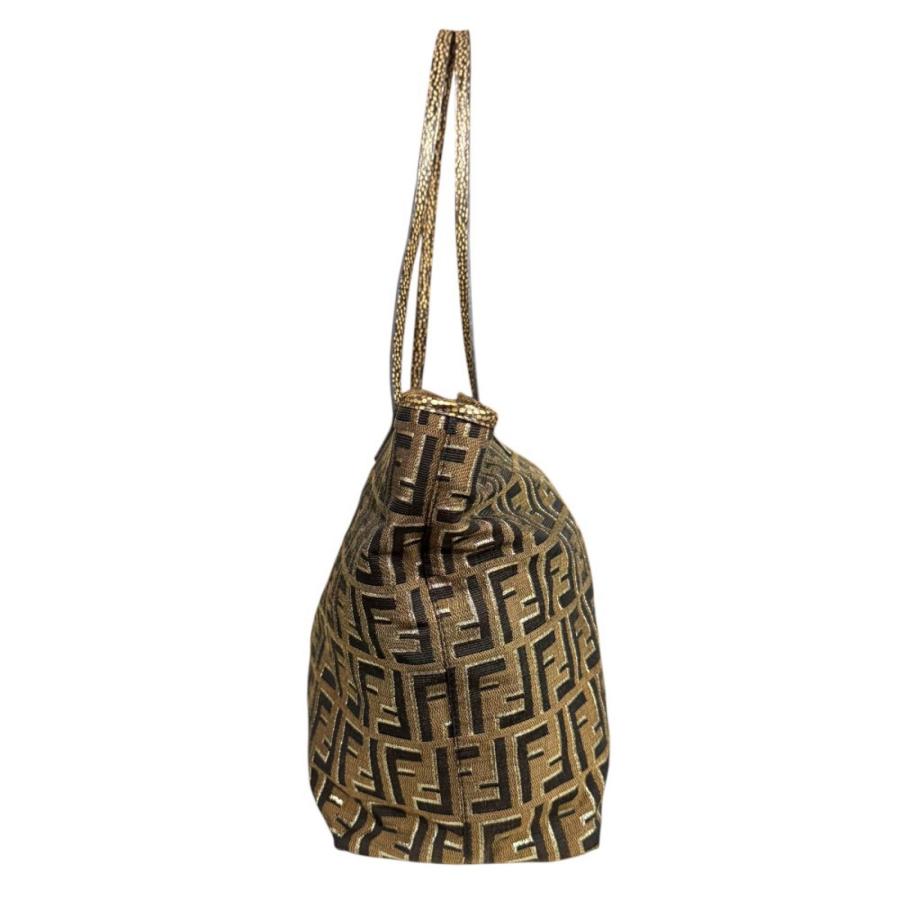 FENDI（フェンディ） ズッカ トートバッグ キャンバス 8BH185 ブラウン