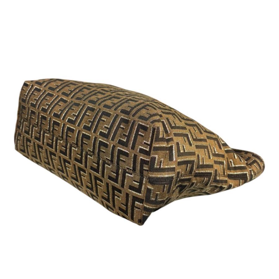 FENDI（フェンディ） ズッカ トートバッグ キャンバス 8BH185 ブラウン
