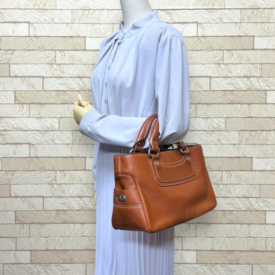 CELINE（セリーヌ） ブギーバッグ ハンドバッグ レザー ブラウン 