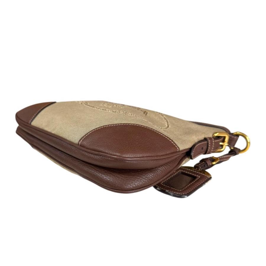 PRADA（プラダ） ロゴ ジャガード ショルダーバッグ キャンバス BT867A